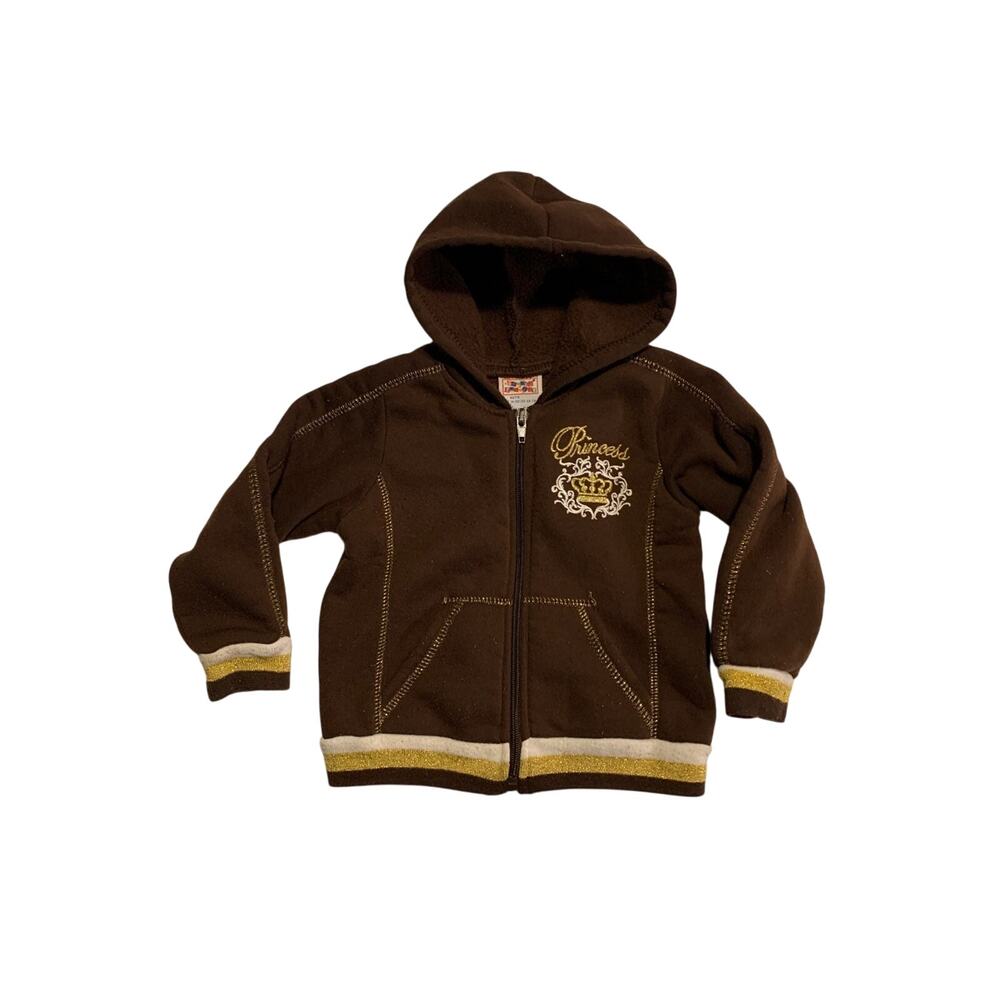 Kids 24 mos talla Double Trouble Kids Jacket Brown Princess